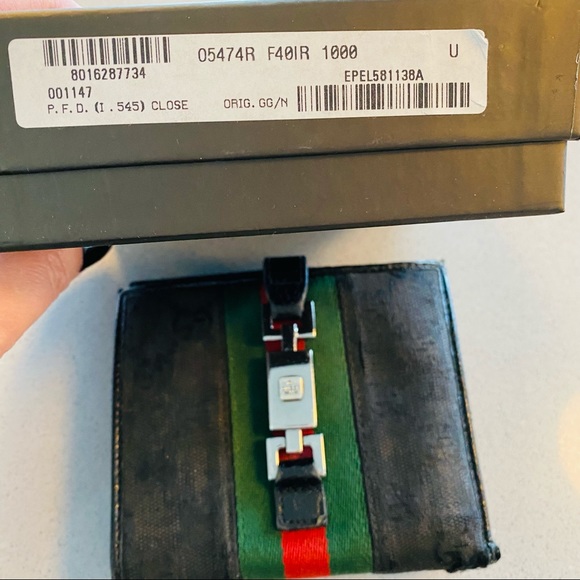 Gucci monogram web wallet - Picture 5 of 8